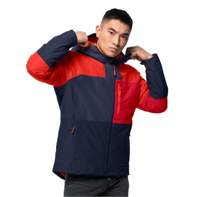 Jack Wolfskin Winter Jacket 365 Flash red/dark blue Men